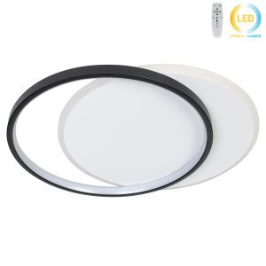 Φωτιστικό οροφής LED 53W 46Χ39Χ5,5 εκ. μαύρο με controller - GLOBOBOX 602175